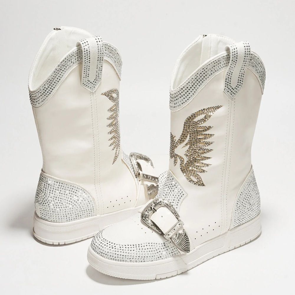 Buckle up Rider Rhinestone Boots by Cape Robbin